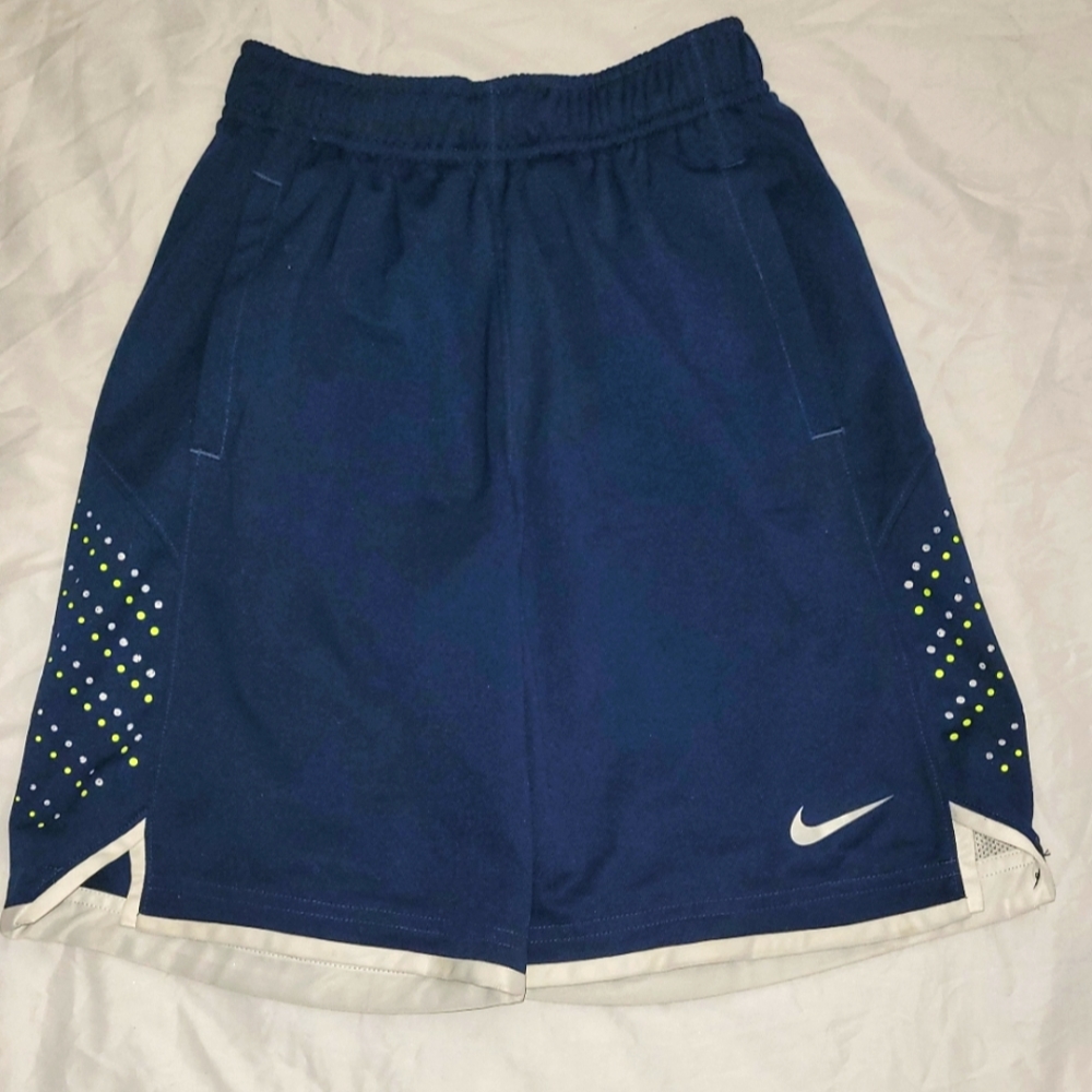 Nike Navy blue with green shorts